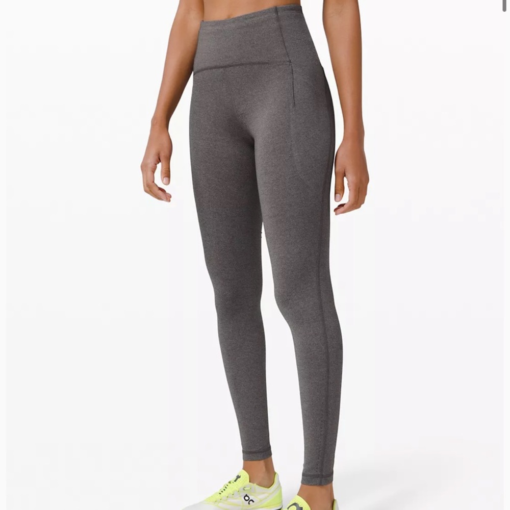 Lululemon Speed Up Mid-Rise Tight 28" Gray Leggings 6